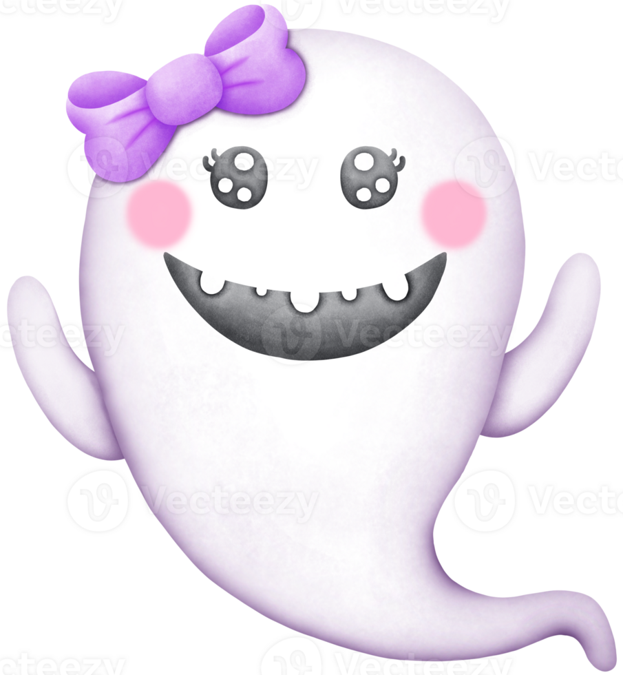 Cute Watercolor Halloween Clipart - Trick or Treat Illustration png