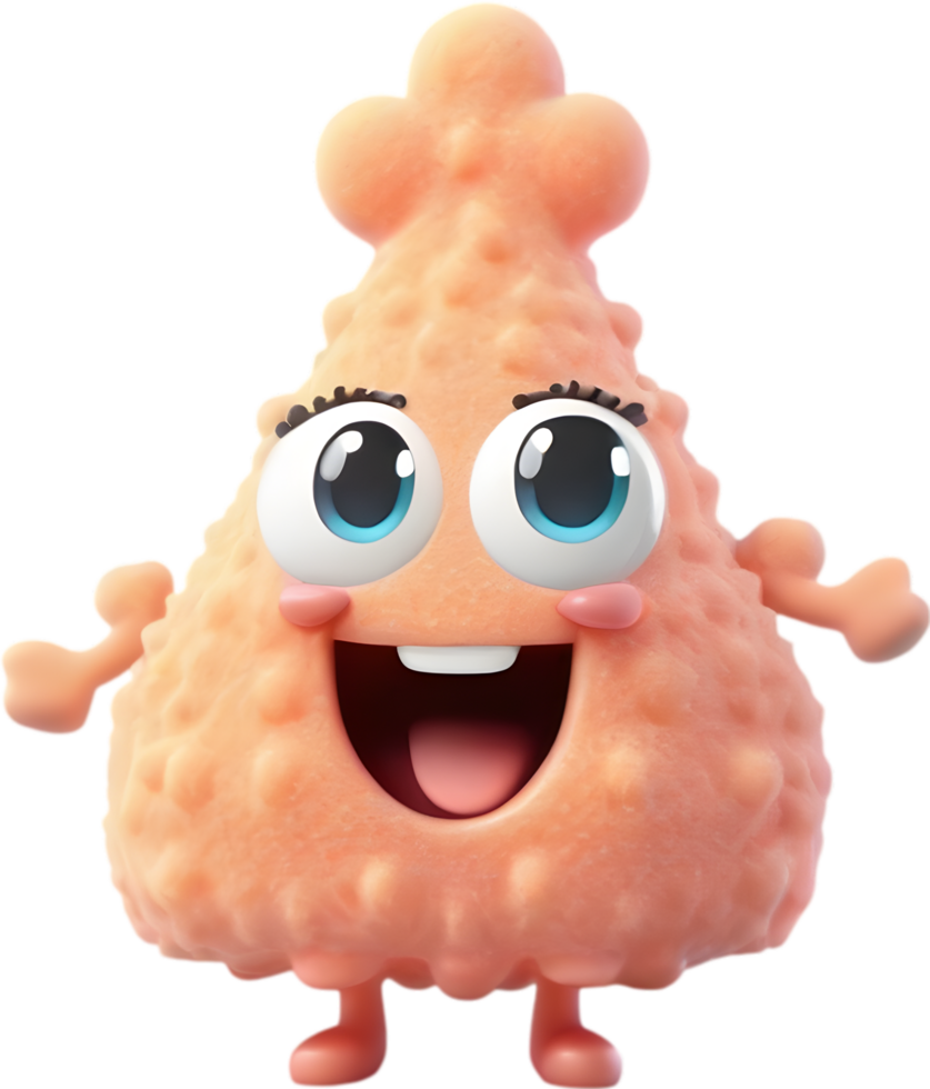 Smiling Cartoon Sponge Clipart illustration. AI-generated. png