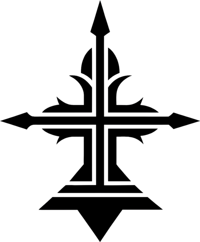 Ancient Anuradhapura Cross, Sri Lankan Heritage Clipart. AI-generated. png