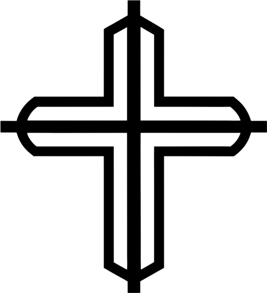 Ancient Anuradhapura Cross, Sri Lankan Heritage Clipart. AI-generated. png