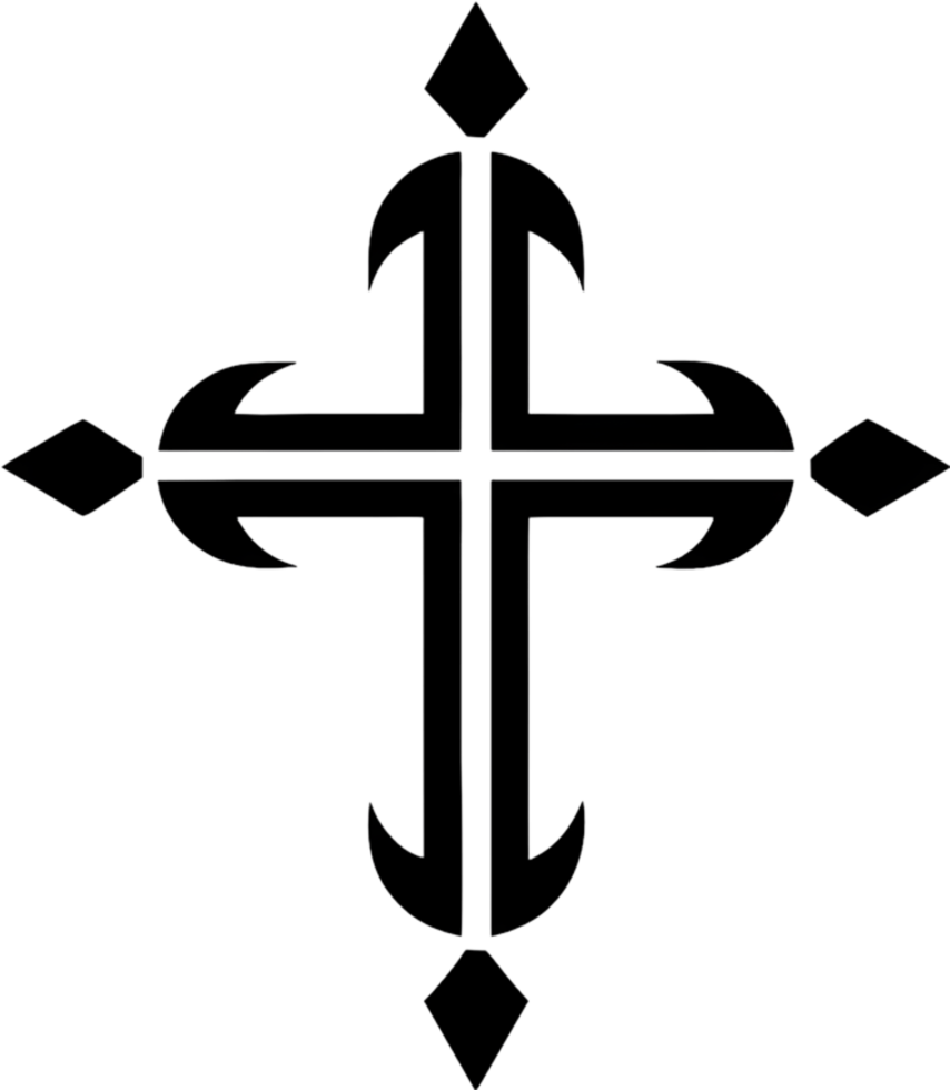 Ancient Anuradhapura Cross, Sri Lankan Heritage Clipart. AI-generated. png