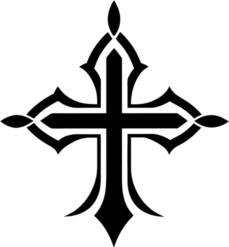 Ancient Anuradhapura Cross, Sri Lankan Heritage Clipart. AI-generated. png