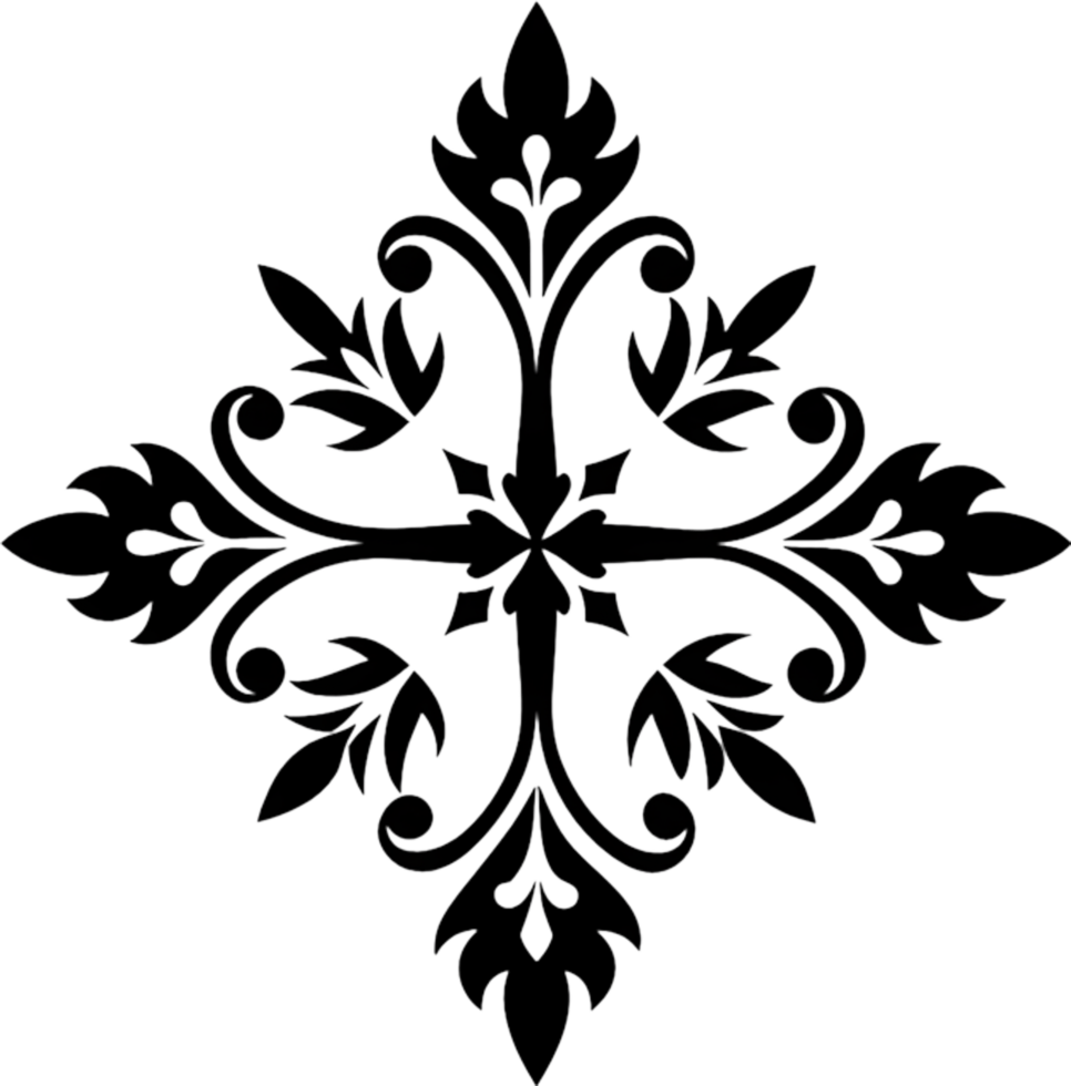 Ancient Caucasian Albanian Cross Symbol Clipart. AI-generated. png