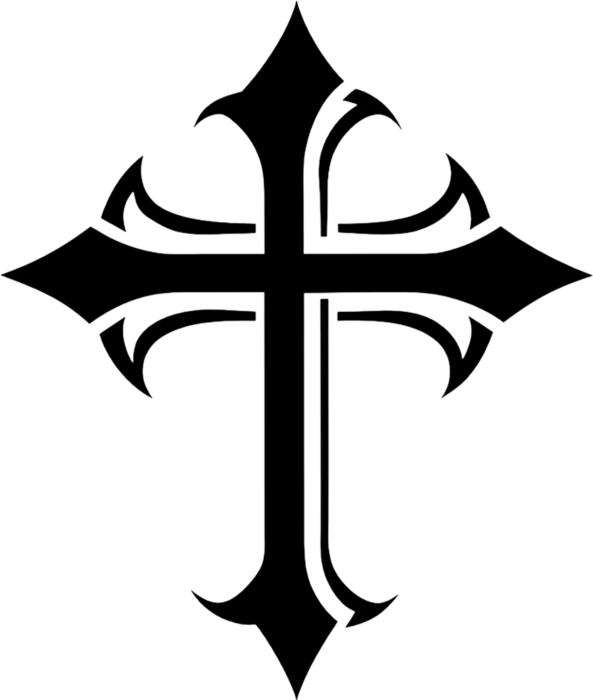 Cross of Saint James Clipart Symbol. AI-generated. png