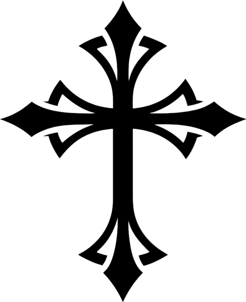 Cross of Saint James Clipart Symbol. AI-generated. png