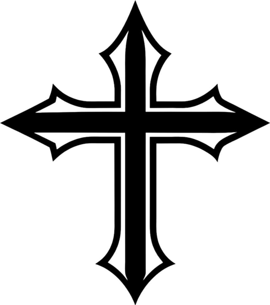 Cross of Saint James Clipart Symbol. AI-generated. png