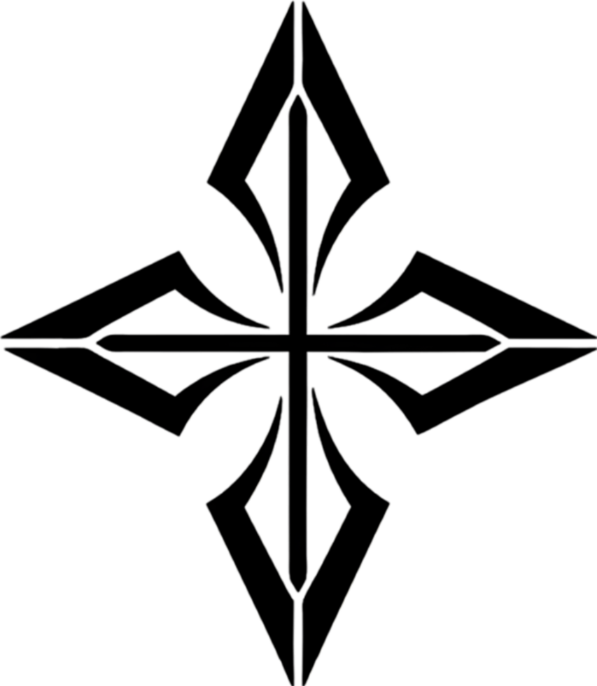 Elegant Maltese Cross Clipart for Religious Design. AI-generated. png