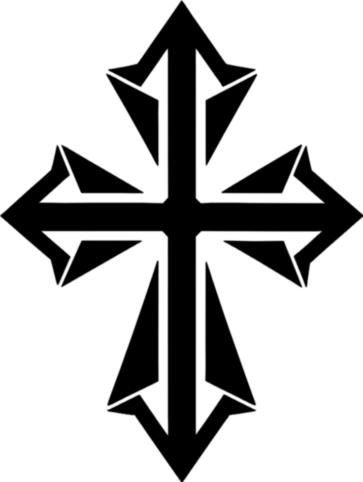 elegant maltese korsa ClipArt för religiös design. ai-genererad. png