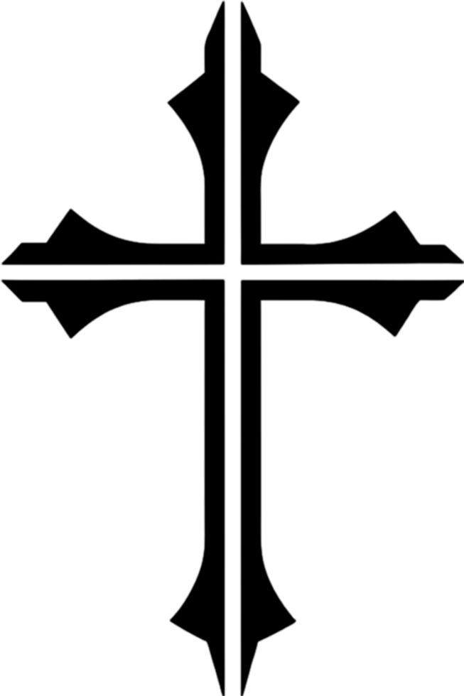 Mariner's Cross, Nautical Symbol of Faith Clipart. AI-generated. png