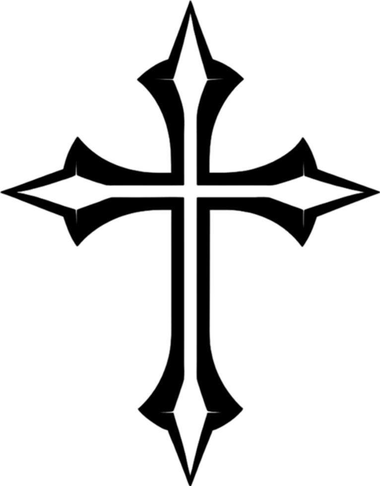 Mariner's Cross, Nautical Symbol of Faith Clipart. AI-generated. png