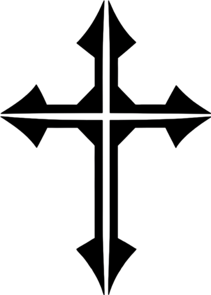Mariner's Cross, Nautical Symbol of Faith Clipart. AI-generated. png