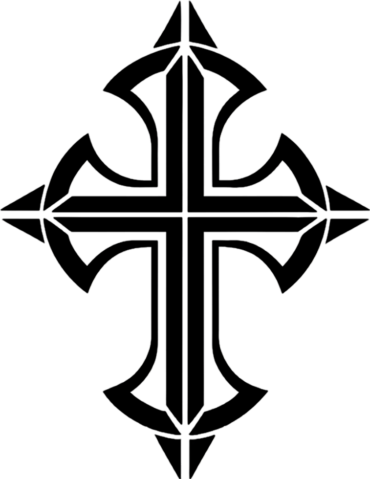 Mariner's Cross, Nautical Symbol of Faith Clipart. AI-generated. png