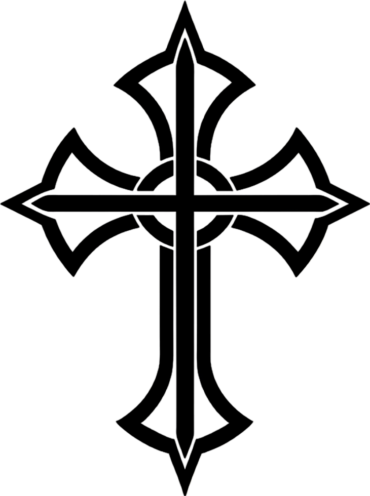 Mariner's Cross, Nautical Symbol of Faith Clipart. AI-generated. png