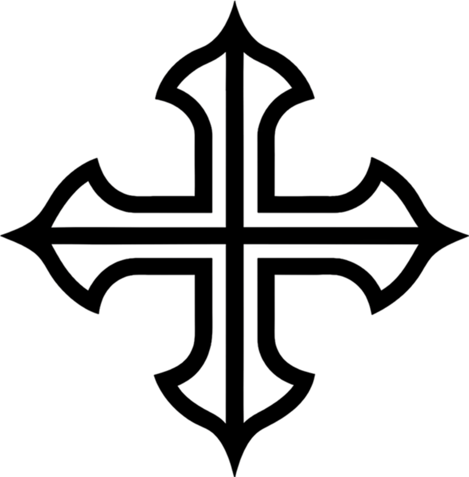 Occitan Cross, Symbol of Southern French Heritage. AI-generated. png