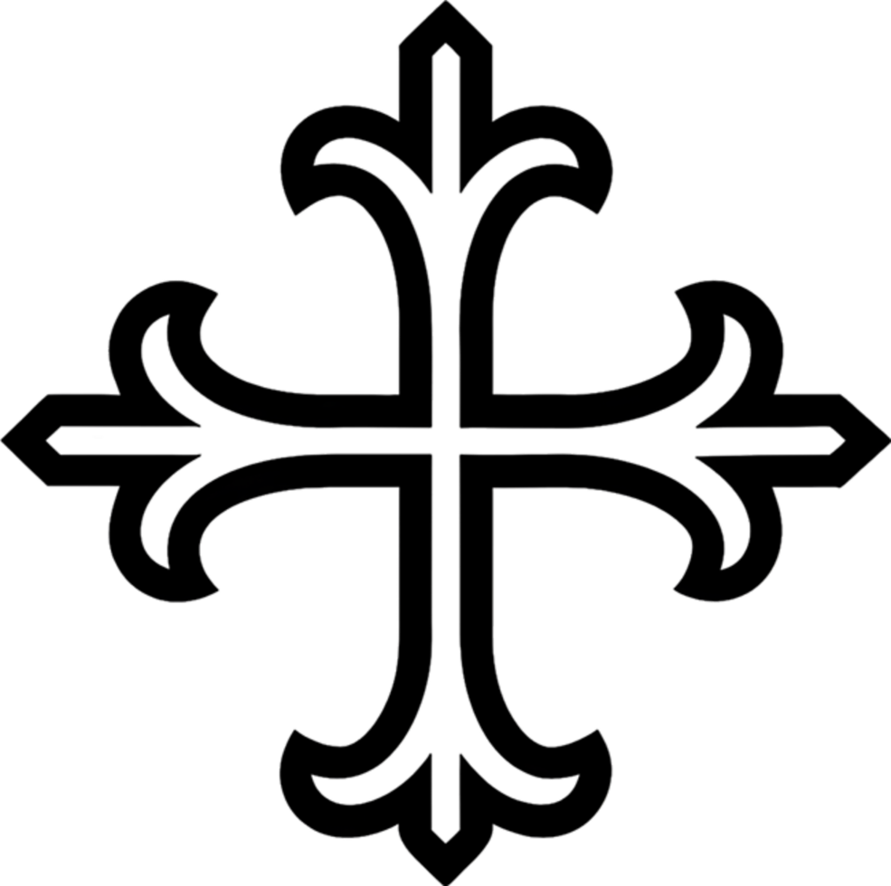 Occitan Cross, Symbol of Southern French Heritage. AI-generated. png
