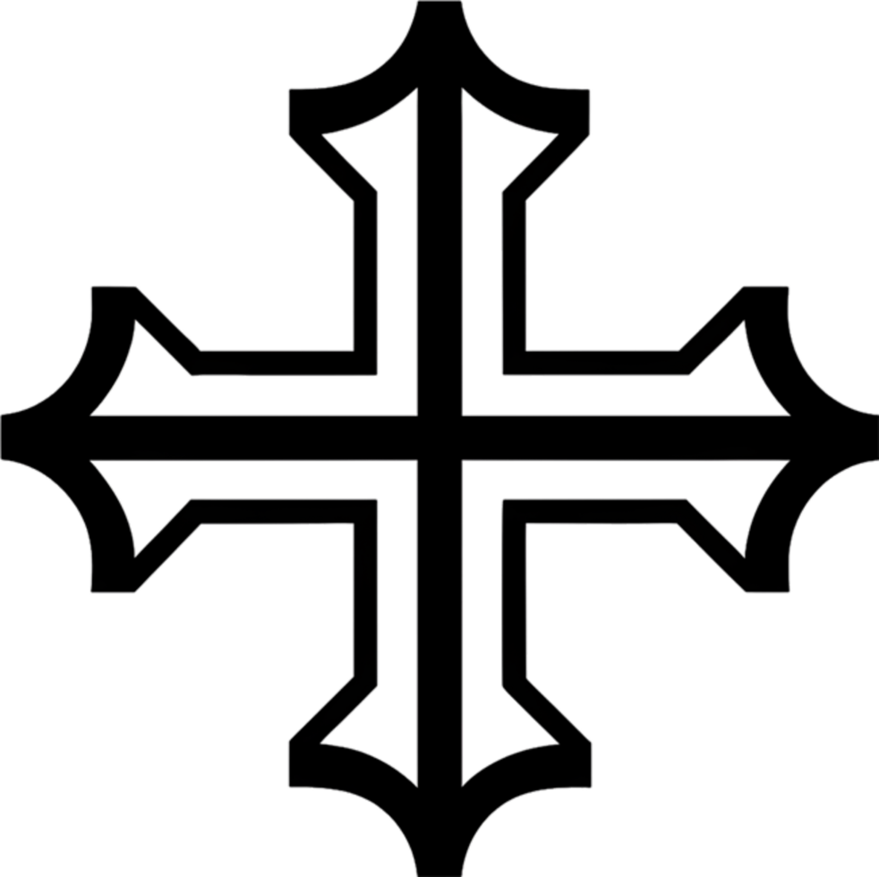 Occitan Cross, Symbol of Southern French Heritage. AI-generated. png
