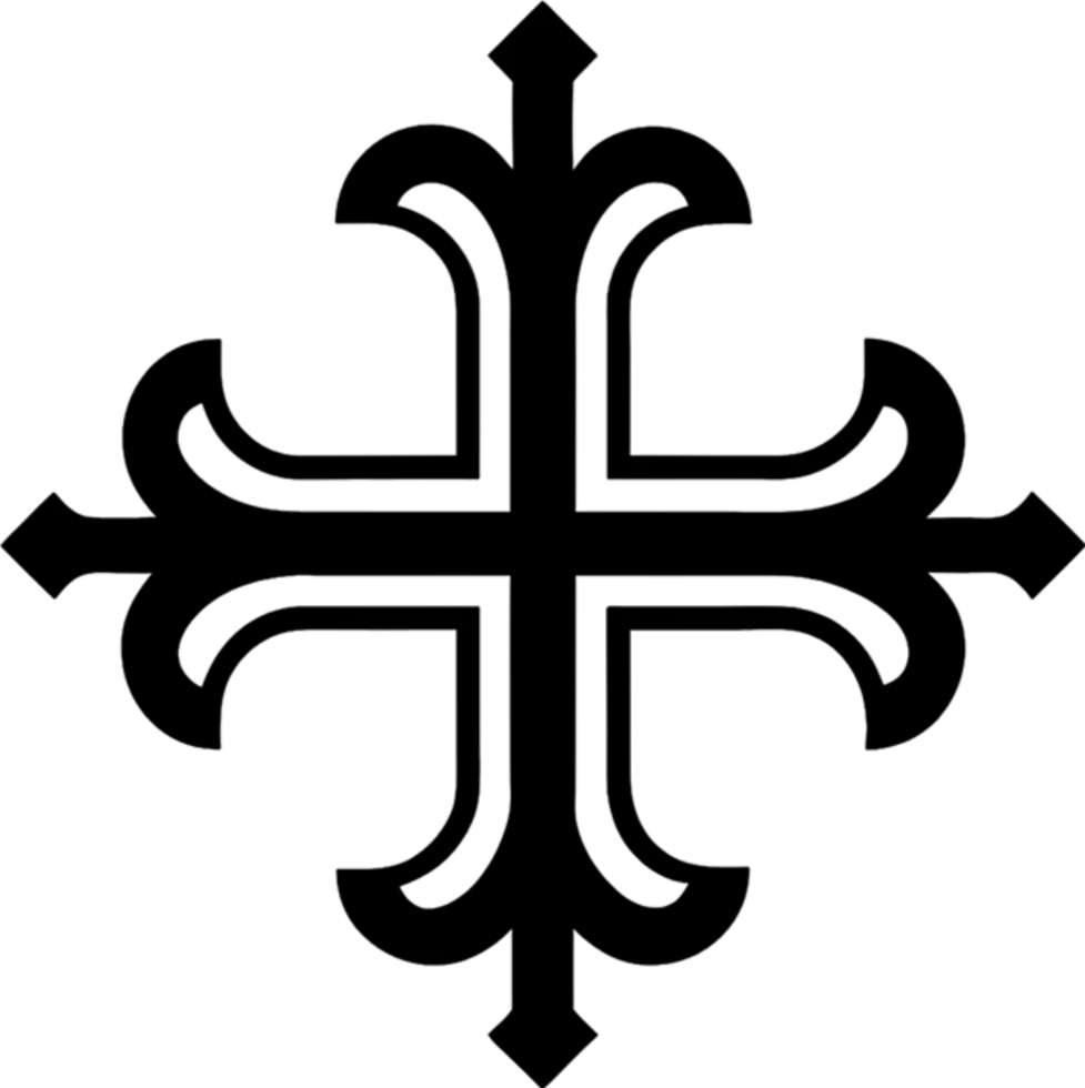 Occitan Cross, Symbol of Southern French Heritage. AI-generated. png