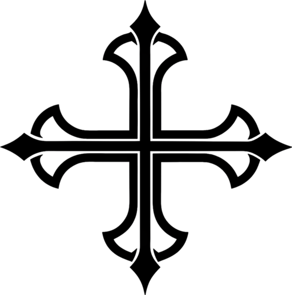 Occitan Cross, Symbol of Southern French Heritage. AI-generated. png