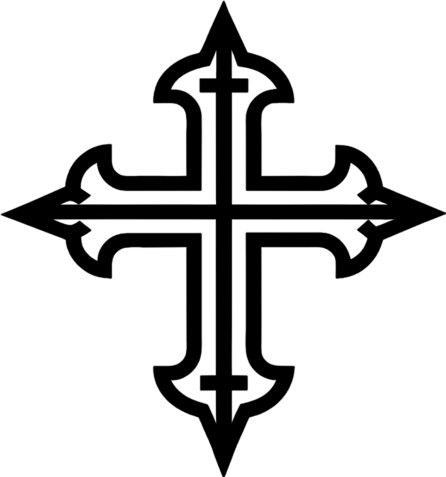 Occitan Cross, Symbol of Southern French Heritage. AI-generated. png