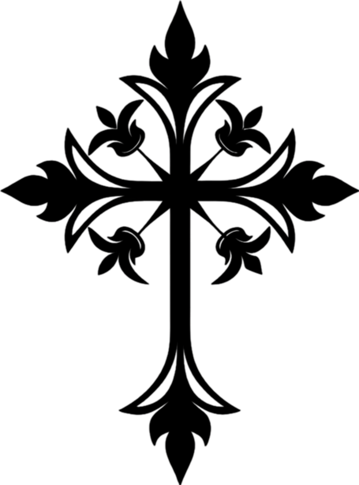 Occitan Cross, Symbol of Southern French Heritage. AI-generated. png
