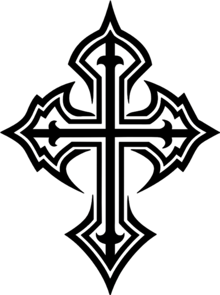 Occitan Cross, Symbol of Southern French Heritage. AI-generated. png