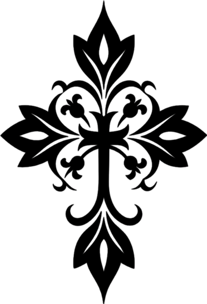 Occitan Cross, Symbol of Southern French Heritage. AI-generated. png