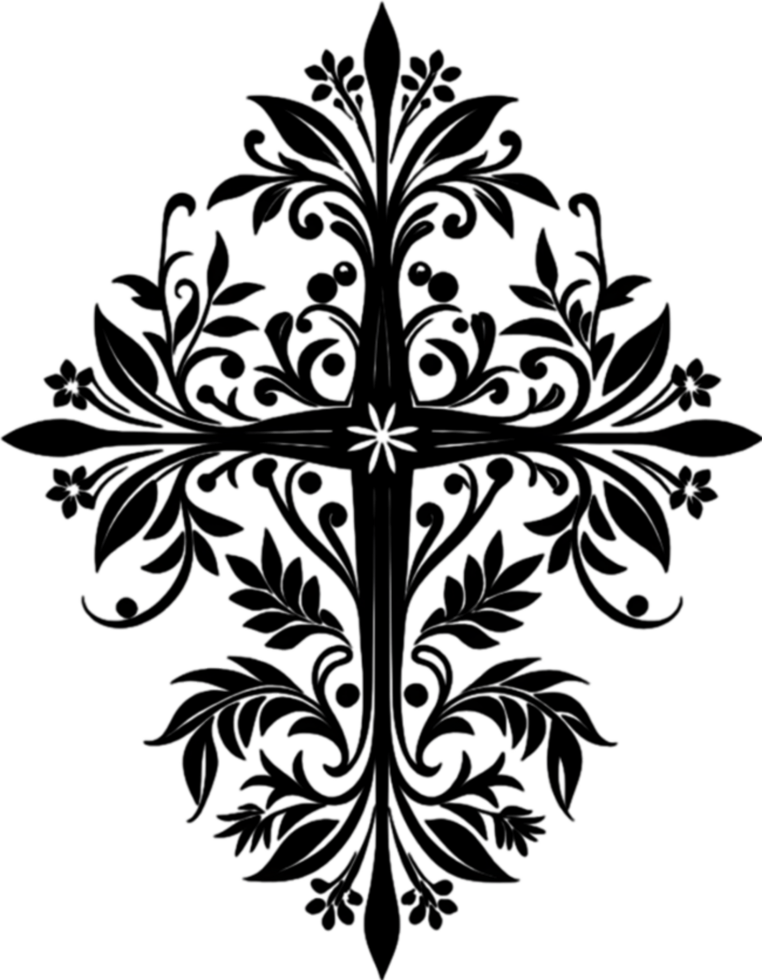 Occitan Cross, Symbol of Southern French Heritage. AI-generated. png