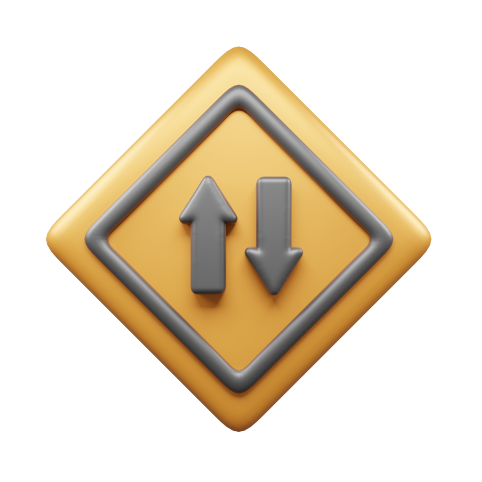 Traffic Sign And Symbol 3D Icon or Road sign 3d icon png
