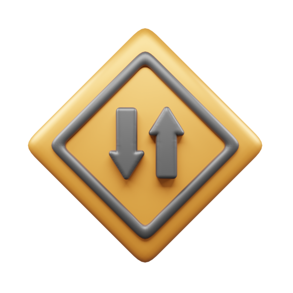 Traffic Sign And Symbol 3D Icon or Road sign 3d icon png