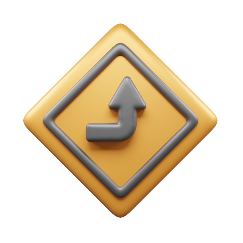 Traffic Sign And Symbol 3D Icon or Road sign 3d icon png
