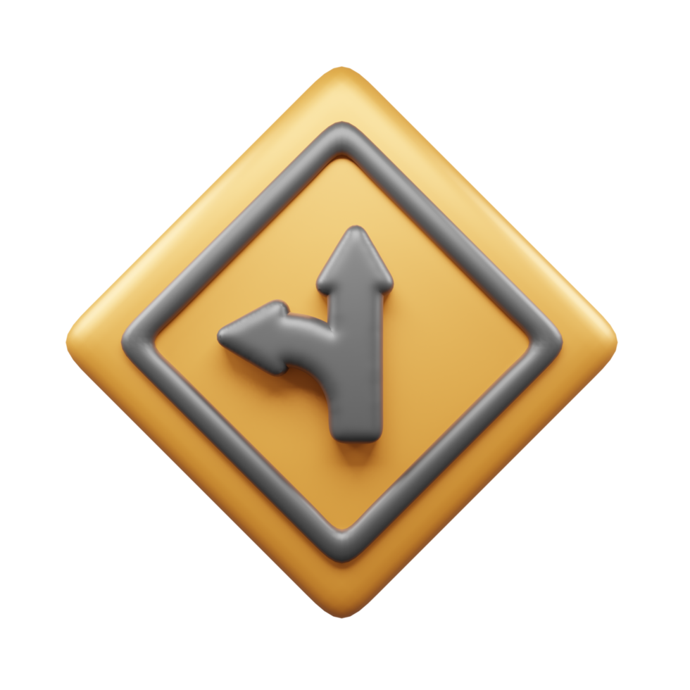 Traffic Sign And Symbol 3D Icon or Road sign 3d icon png