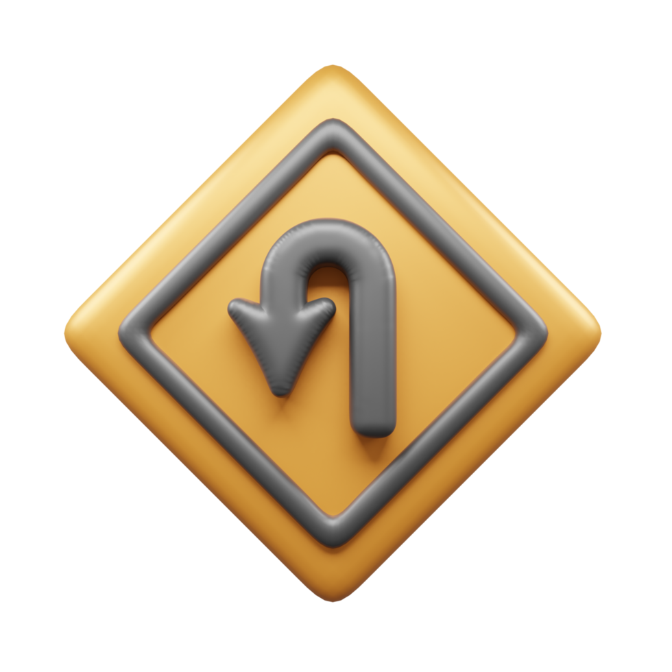 Traffic Sign And Symbol 3D Icon or Road sign 3d icon png