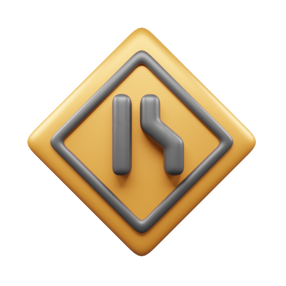 Traffic Sign And Symbol 3D Icon or Road sign 3d icon png
