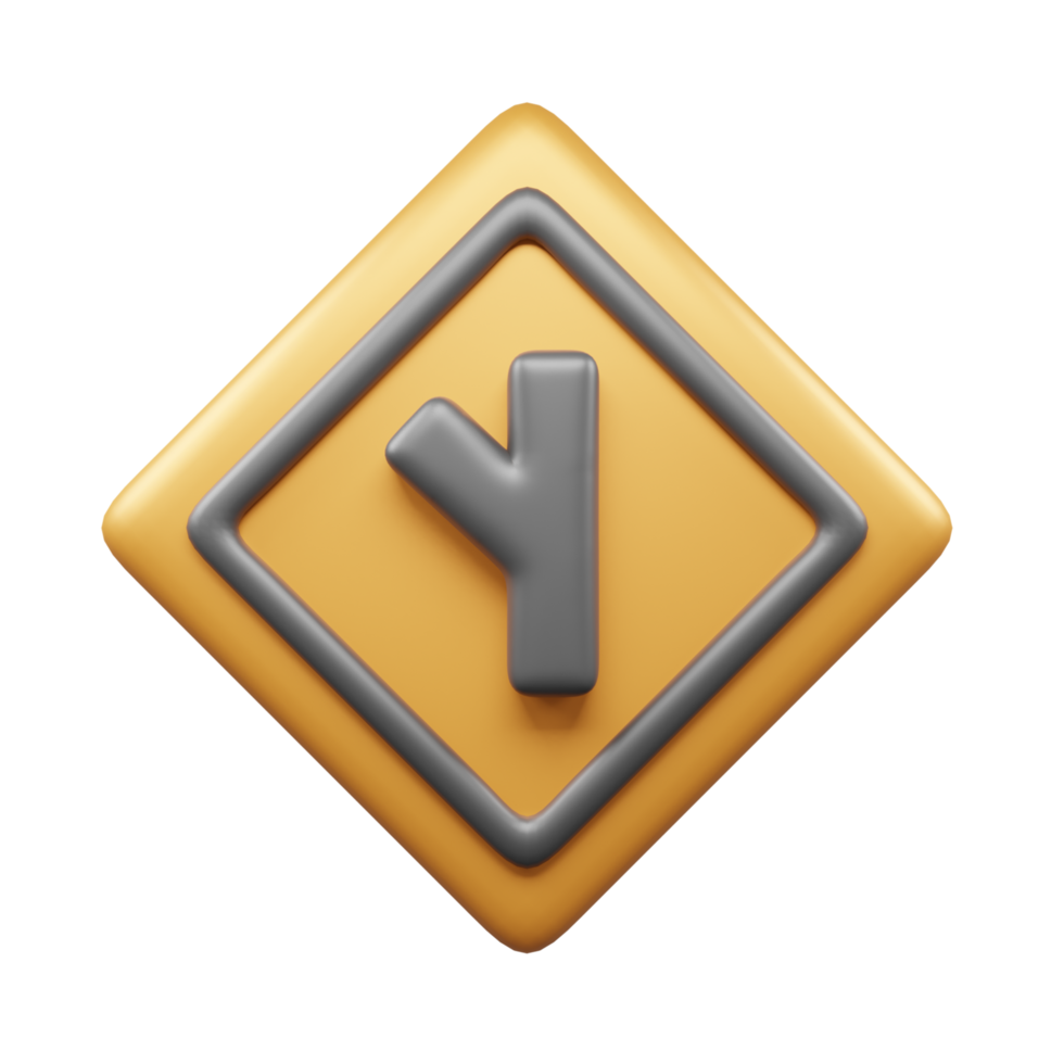 Traffic Sign And Symbol 3D Icon or Road sign 3d icon png