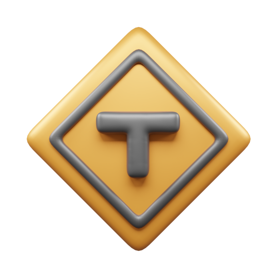 Traffic Sign And Symbol 3D Icon or Road sign 3d icon png