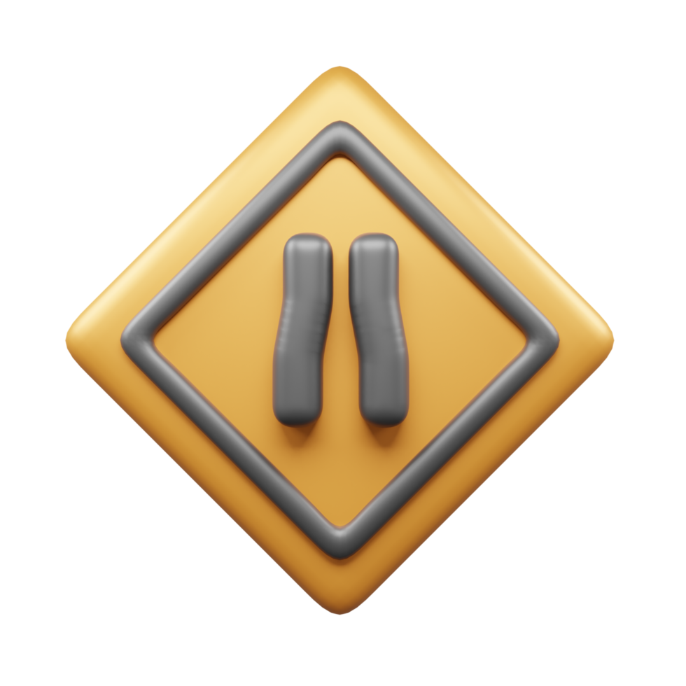 Traffic Sign And Symbol 3D Icon or Road sign 3d icon png