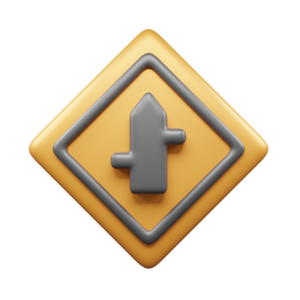 Traffic Sign And Symbol 3D Icon or Road sign 3d icon png