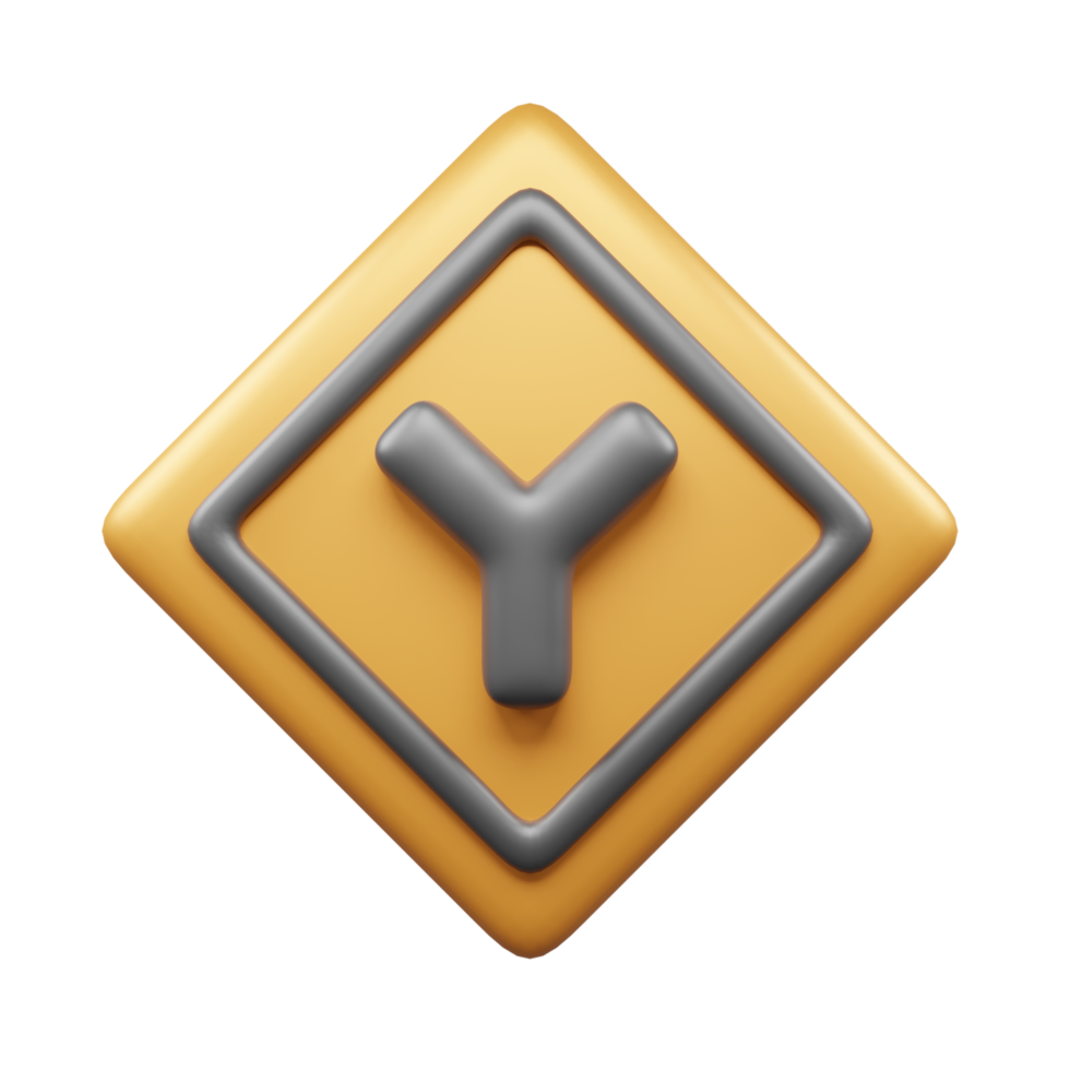Traffic Sign And Symbol 3D Icon or Road sign 3d icon png