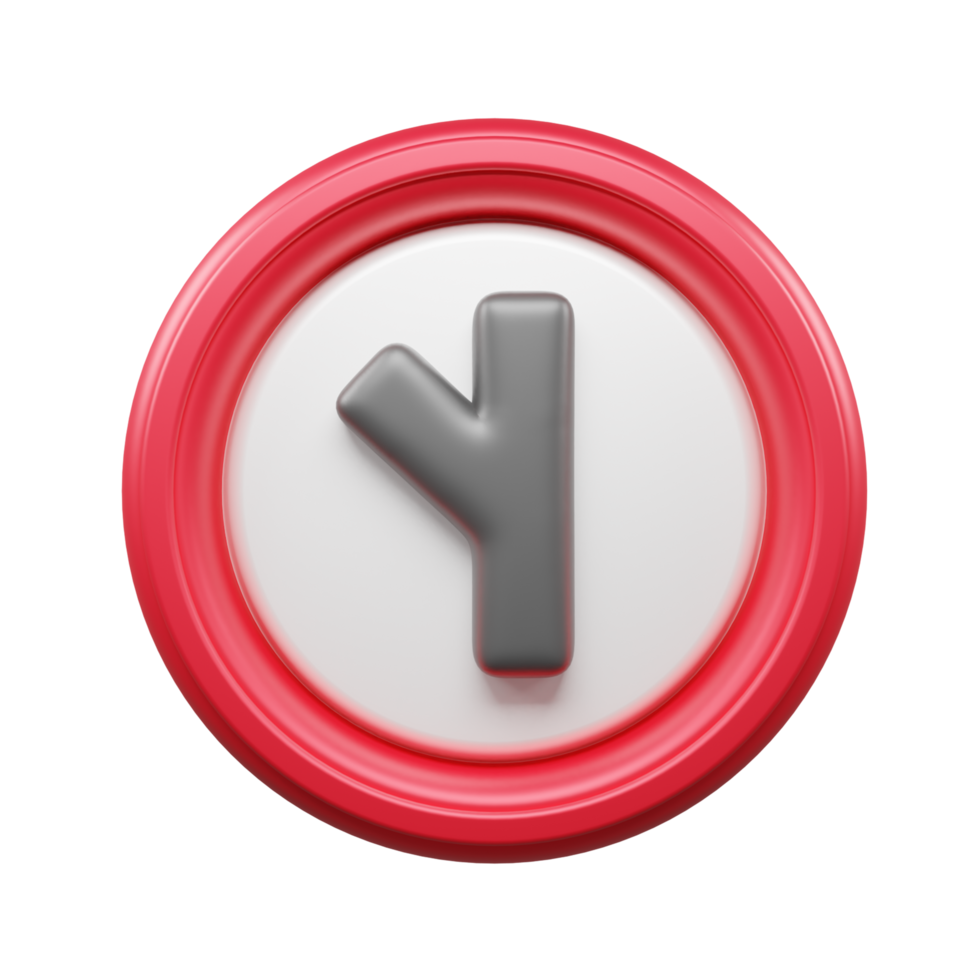 Traffic Sign And Symbol 3D Icon or Road sign 3d icon png