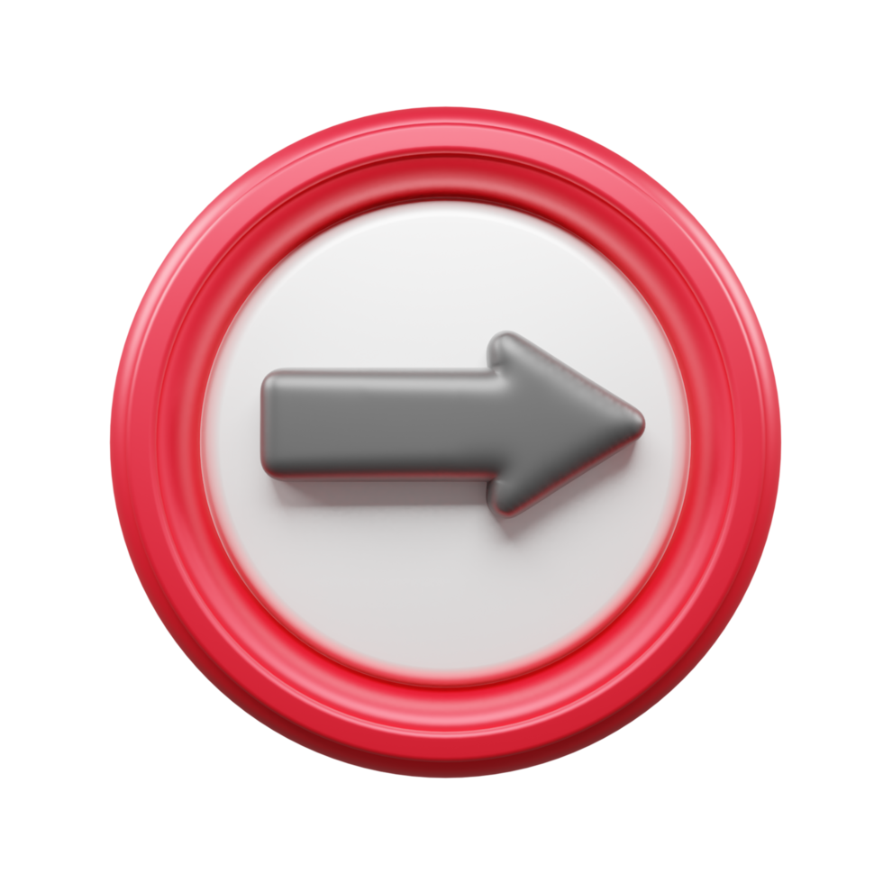 Traffic Sign And Symbol 3D Icon or Road sign 3d icon png