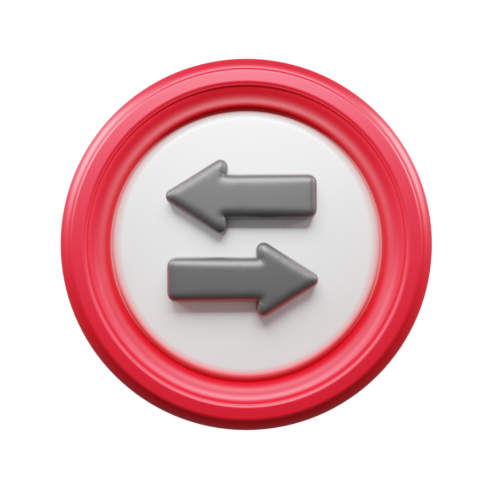Traffic Sign And Symbol 3D Icon or Road sign 3d icon png