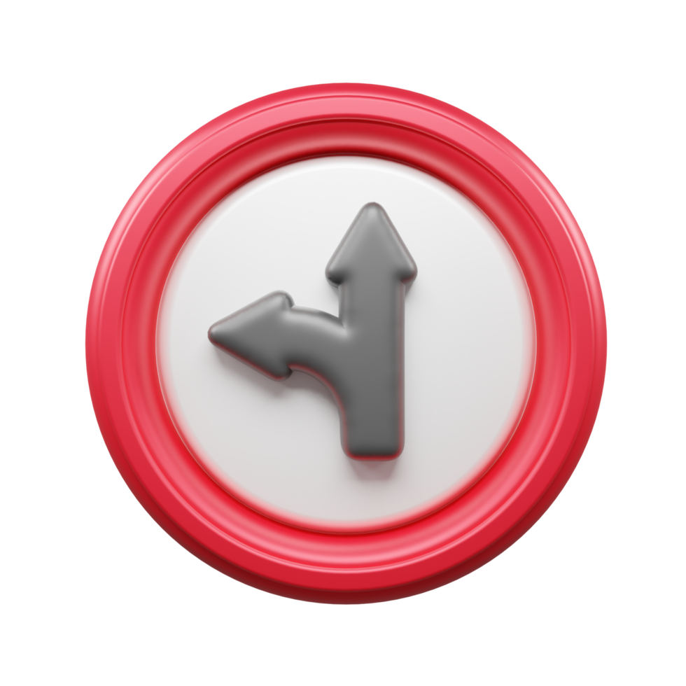 Traffic Sign And Symbol 3D Icon or Road sign 3d icon png