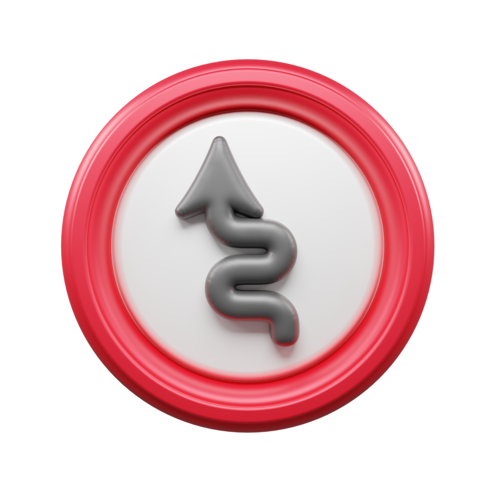 Traffic Sign And Symbol 3D Icon or Road sign 3d icon png
