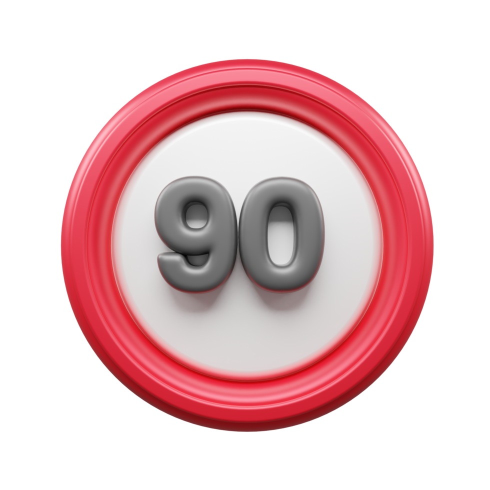 Traffic Sign And Symbol 3D Icon or Road sign 3d icon png