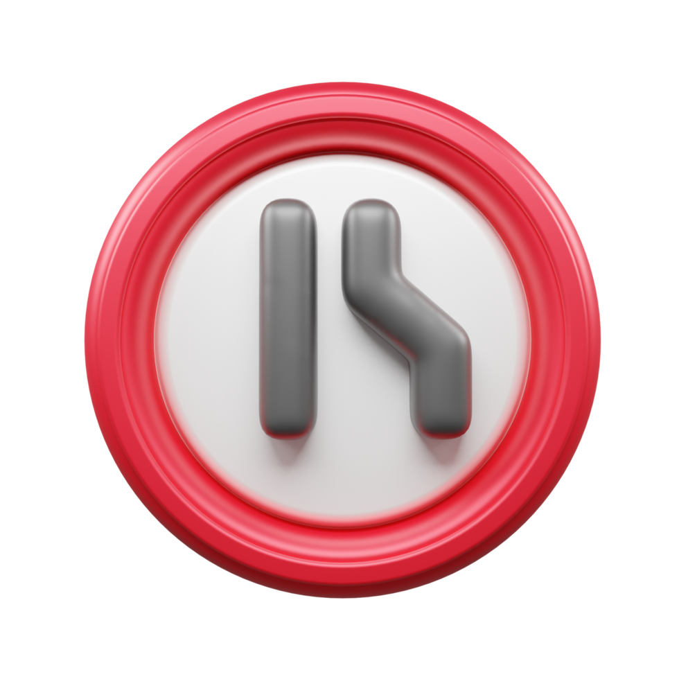 Traffic Sign And Symbol 3D Icon or Road sign 3d icon png