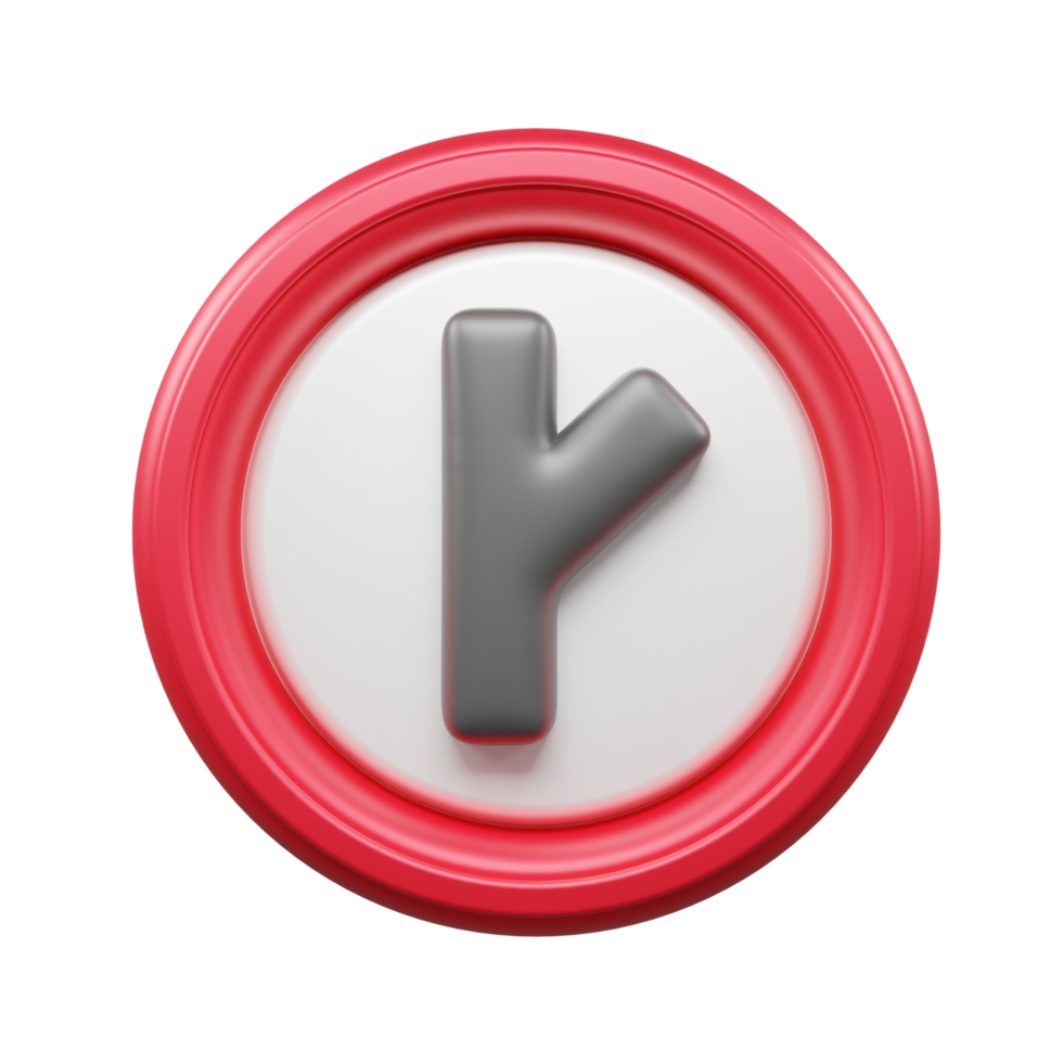 Traffic Sign And Symbol 3D Icon or Road sign 3d icon png
