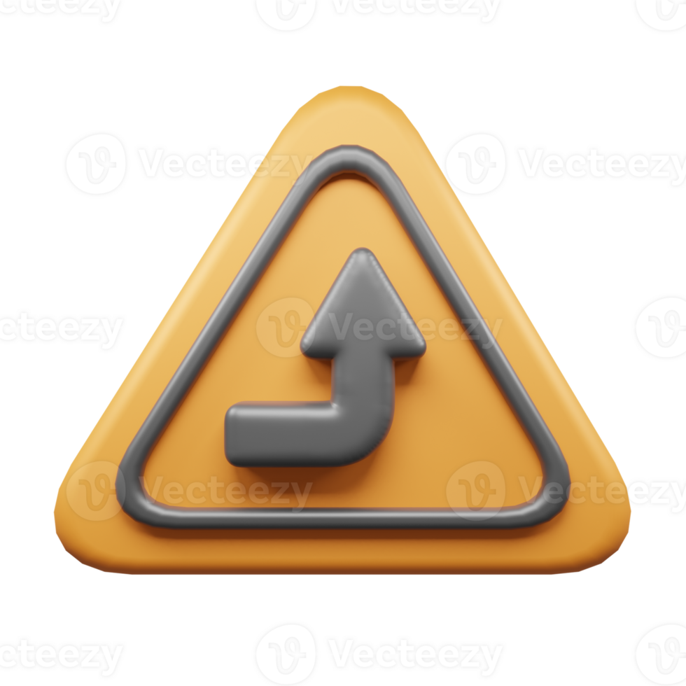 Traffic Sign And Symbol 3D Icon or Road sign 3d icon png