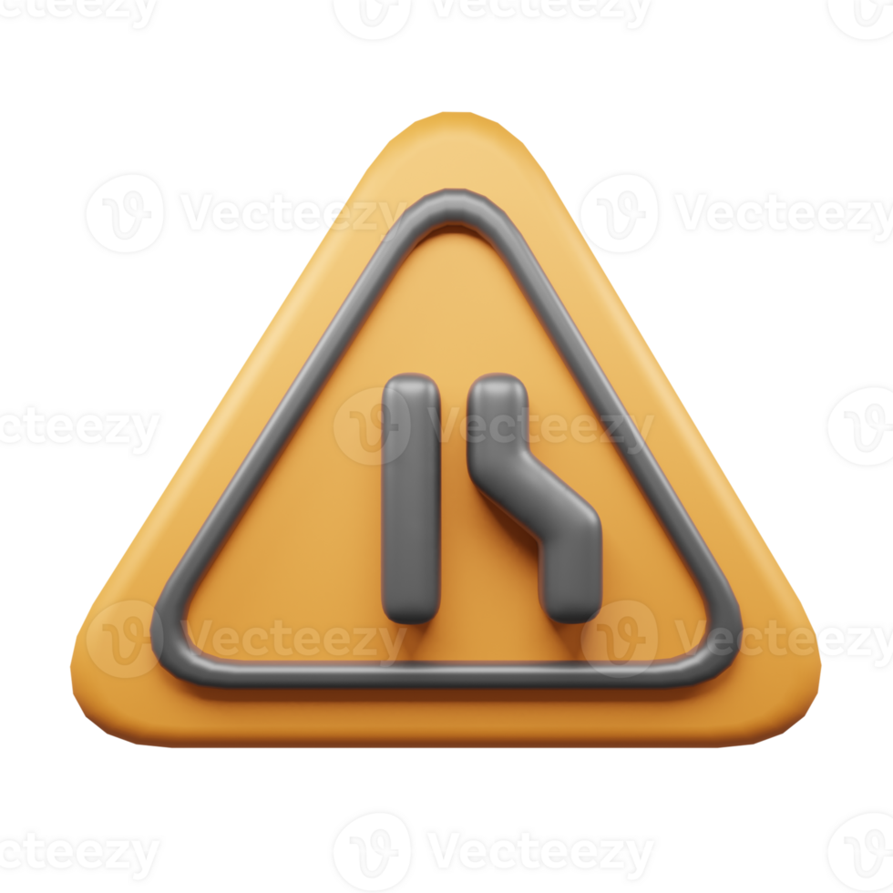 Traffic Sign And Symbol 3D Icon or Road sign 3d icon png