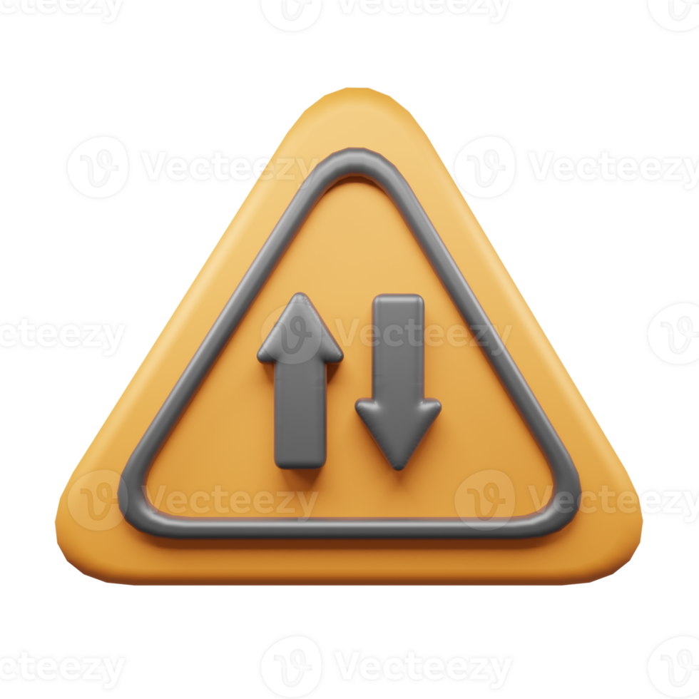 Traffic Sign And Symbol 3D Icon or Road sign 3d icon png