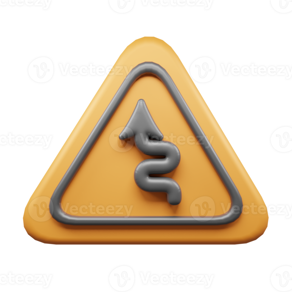 Traffic Sign And Symbol 3D Icon or Road sign 3d icon png